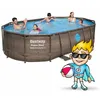 Piscina da giardino con telaio 488 x 305 x 107 cm 12 in 1 Anteprima dell’immagine prodotto 4