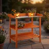 relaxdays 10020727_0 relaxdays Pflanztisch orange 92,0 x Anteprima dell’immagine prodotto 5