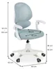 Schreibtischstuhl ISLA mit Fußstütze, Grün – ergonomischer Produktbild-Vorschau 7