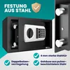 Deuba® Tresor Safe 31x20x20cm Doppelstahlbolzen Stahltür Produktbild-Vorschau 2