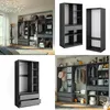 Vicco Kleiderschrank Elmo, 100 x 200 cm 3er Set, Anthrazit Produktbild-Vorschau 8
