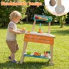 COSTWAY Dětská venkovní kuchyňka, dětská kuchyňka ze dřeva Náhled obrázku produktu 7