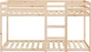 Łóżko piętrowe 80x200 cm lite drewno sosnowe Podgląd zdjęcia produktu 5