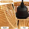 ZMH lampa wisząca boho lampa wisząca rattanowa lampa Podgląd zdjęcia produktu 9