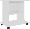 vidaXL Schreibtisch Weiß 80x50x75 cm Holzwerkstoff Produktbild-Vorschau 1