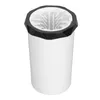 A white cylindrical pet paw cleaner with a black rim and white bristles inside. Náhľad obrázku produktu