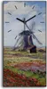 Dekor Leinwand Uhr Wandbilder 30x60 Tulpenfelder mit der Produktbild-Vorschau 1