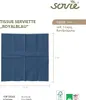 MANK Serviette in Royalblau aus Tissue 3-lagig, 33 x 33 cm, Produktbild-Vorschau 2
