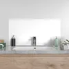 DEQORI Küchenrückwand Glas 100x50 cm 'Weiß' Spritzschutz Produktbild-Vorschau 4