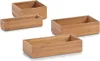 ZELLER PRESENT Boîte de rangement Bamboo 15x15x7cm nature Voir les images du produit 4