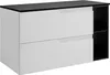 RODAN | Waschbeckenunterschrank - Weiß und Schwarz - 80 cm Produktbild-Vorschau 1