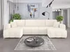 Couchgarnitur Sofa Sofagarnitur ALICE im Cord Stoff in U Produktbild-Vorschau 1