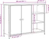vidaXL Príborník Grey Sonoma 100x33x75 cm odvodený výrobok Náhľad obrázku produktu 8