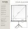 Écran de projection avec trépied - 152 x 152 cm Voir les images du produit 6