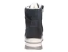 The back view of a blue winter boot with white fur lining. Produktbild-Vorschau