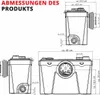 Grafner WC Hebeanlage 500W mit Schneidwerk/Zerkleinerer Produktbild-Vorschau 7
