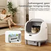 Puluomis zelfreinigende kattenbak 80L XXL, open kattenbak Productafbeelding-voorbeeld 5