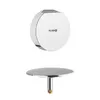 A chrome-finished bathroom drain assembly, including the cover and the drain body, is displayed against a white background. Produktbild-Vorschau