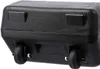The bottom of a black, textured suitcase with two wheels. Náhled obrázku produktu