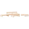 The Living Store 5-tlg. Garten-Lounge-Set Massivholz Kiefer Produktbild-Vorschau 3