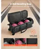 SucceBuy Bowlingballtasche für 3 Bälle mit Doppelrollen und Produktbild-Vorschau 2