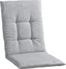 A light gray chair cushion is shown against a white background. Produktbild-Vorschau