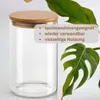 gouveo set di 12 barattoli da 500 ml in vetro borosilicato Anteprima dell’immagine prodotto 3
