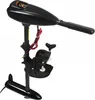 A black electric outboard motor for a boat, shown against a white background. Produktbild-Vorschau