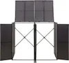 vidaXL Mülltonnenbox für 2 Tonnen Schwarz 140x80x117 cm Produktbild-Vorschau 3