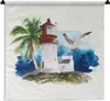 MuchoWow® Wandteppich Wandbehang Leuchtturm - Vogel - Produktbild-Vorschau 1