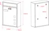 Wiltec Briefkasten weiß 215x320x90mm Briefkasten mit Produktbild-Vorschau 7