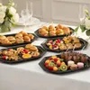10 vassoio catering ovale nero 45 x 30,2 cm rPET – elegante Anteprima dell’immagine prodotto 3