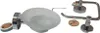 3er Set Toilettenpapierhalter Seifenschale Wandhaken Metall Produktbild-Vorschau 1