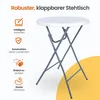 Goliving Bartisch Ø80x110cm - Stehtisch - Klappbar - Stabil Produktbild-Vorschau 3