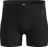 Schwarzer Odlo Natural Merino 160 Boxer mit breitem Bund und Logo auf der rechten Seite Produktbild-Vorschau