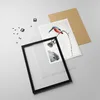 Gerahmtes Poster - Schwarzer Rahmen - Libelle Vogel Blume - Produktbild-Vorschau 4