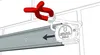 An illustration showing how to attach a device holder to a rail. Anteprima dell’immagine prodotto