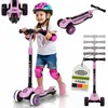 JUSKYS® Kinderroller Lumox - Rosa, LED Räder, Produktbild-Vorschau 1