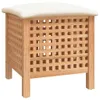 vidaXL Koupelnová stolička 48x47,5x52 cm ořechový masiv Náhled obrázku produktu 1