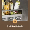 Küchenregale, Gewürzregale, Hängendes Küchenregal mit Haken Produktbild-Vorschau 4