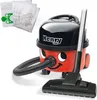 A Numatic Henry vacuum cleaner with its accessories. Produktbild-Vorschau