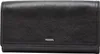 A black leather wallet with the Fossil logo in gold. Produktbild-Vorschau