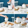 Bílá porcelánová konvice, čínská keramická čajová souprava Náhled obrázku produktu 7