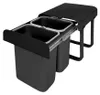 Ekotech Abfallsammler A16S88S Aladin schwarz 2x 8 Liter Produktbild-Vorschau 1