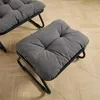 Outdoor Lounge Sessel mit Hocker, gepolstert, Stahlgestell, Produktbild-Vorschau 6
