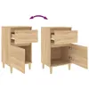 vidaXL Nachttische 2 Stk. Sonoma Eiche 40x35x70 cm - Produktbild-Vorschau 10