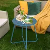Outdoor Beistelltisch mit Blumenausschnitten, Wetterfest, Produktbild-Vorschau 2