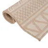 vidaXL Vonkajší koberec Flatweave 200x280 cm Brown Striped Náhľad obrázku produktu 2