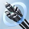 Cavo USB 4 in 1 - Ricarica e Trasferimento Dati 1,2m - Nero Anteprima dell’immagine prodotto 2