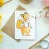 Mr. & Mrs. Panda Grußkarte Fluglotse Herz - Weiß - Produktbild-Vorschau 2